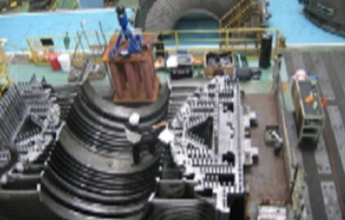 火力発電所タービン軸受